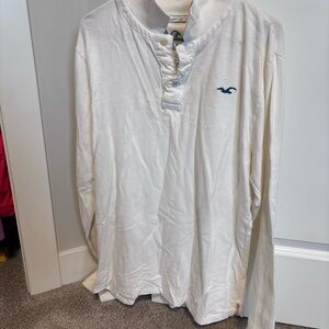 Vintage Hollister Classic White Long Sleeve Tee size XL